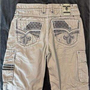 Rock Revival size 36 Beige Cargo Shorts for Men